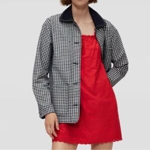 GAP x Doen Gingham Denim Jacket - Dark Navy size 0